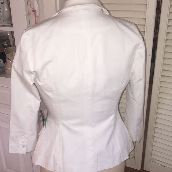 BP Crisp look 👀 Stretch spandex cotton jacket Pockets Bright White Xtra buttons - Picture 4 of 17
